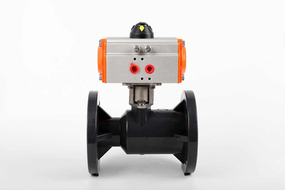 迁西气动法兰一体球阀